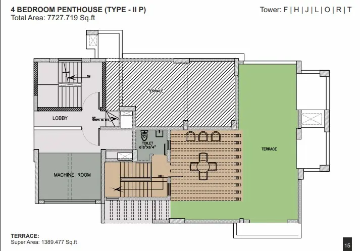 Ambience Creacions penthouse plan 3