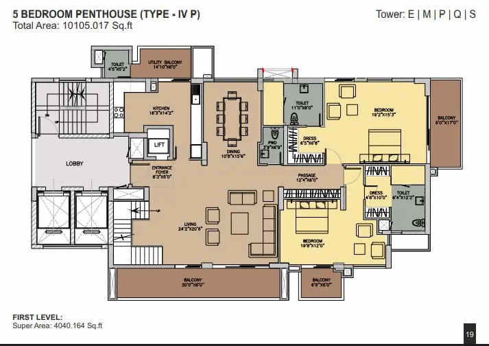Ambience Creacions penthouse plan 1