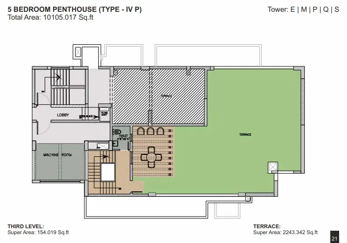 Ambience Creacions penthouse plan 3