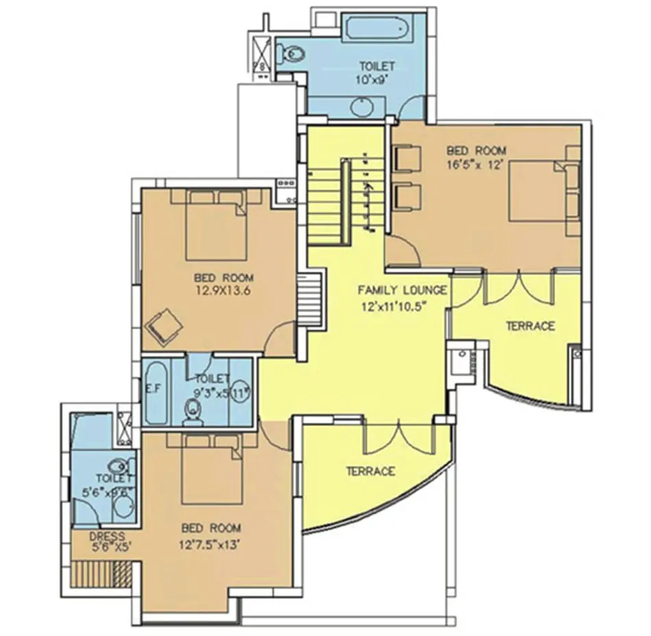 Bestech Park View City 1 penthouse plan 2