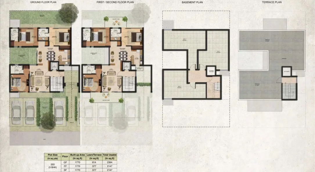 BPTP Amstoria villa plan 1
