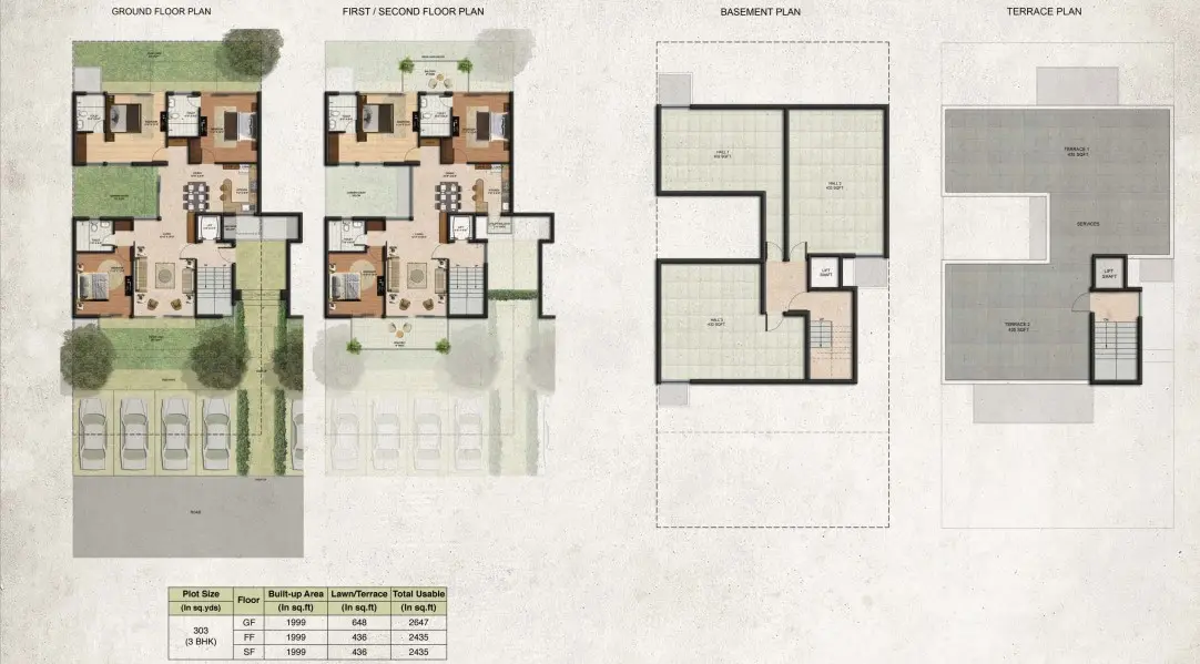 BPTP Amstoria villa plan 1