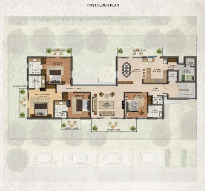 BPTP Amstoria villa plan 1