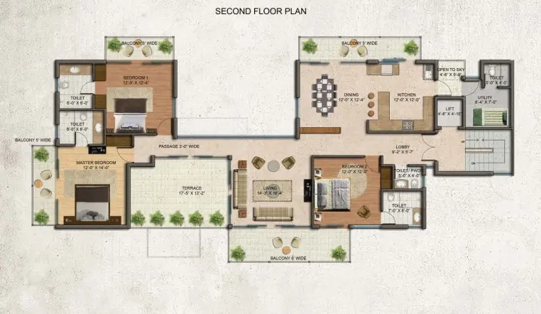 BPTP Amstoria villa plan 2