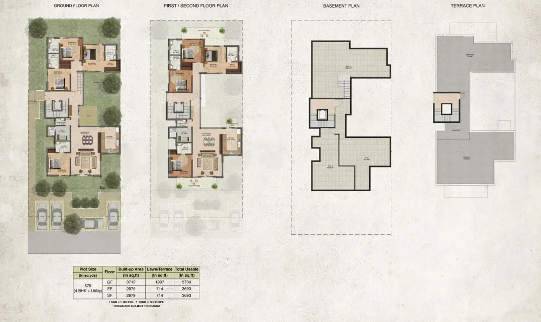 BPTP Amstoria villa plan 1