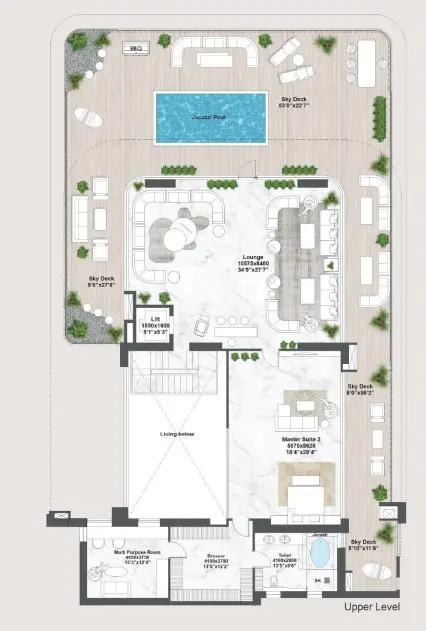 Elan The Emperor penthouse plan 2