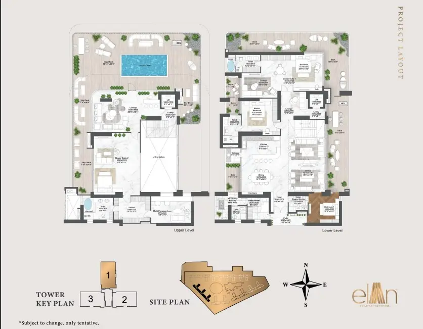 Elan The Emperor penthouse plan 1