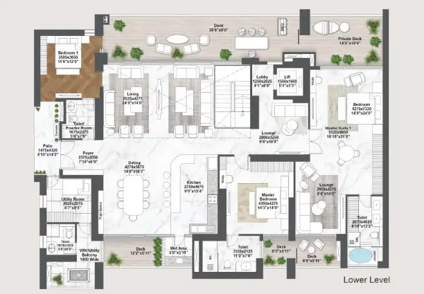 Elan The Emperor penthouse plan 3