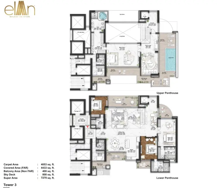 Elan the Statement penthouse plan 1