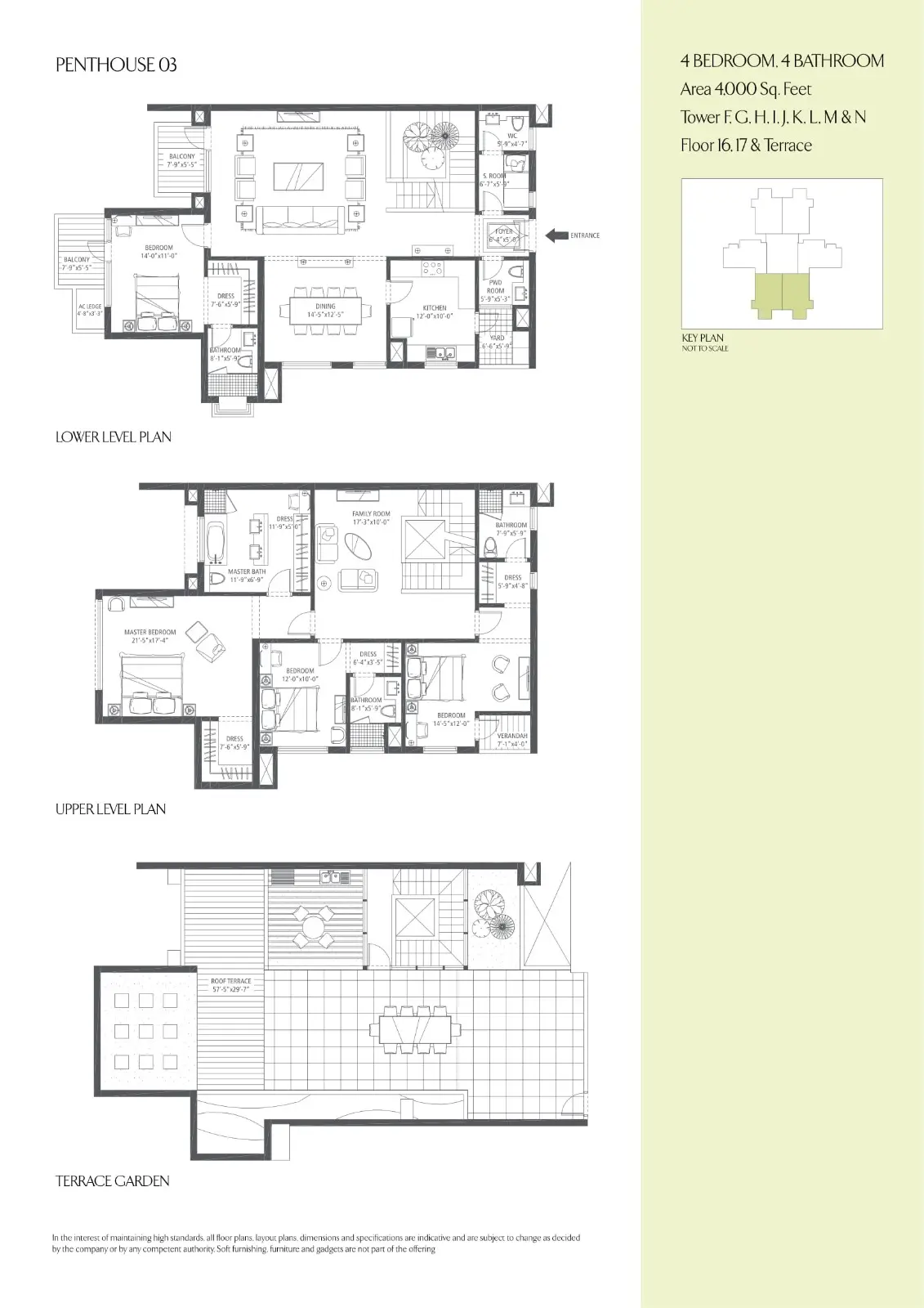 Emaar MGF The Palm Drive penthouse plan 1
