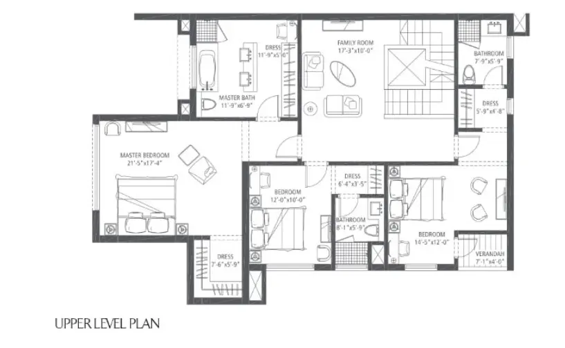 Emaar MGF The Palm Drive penthouse plan 2