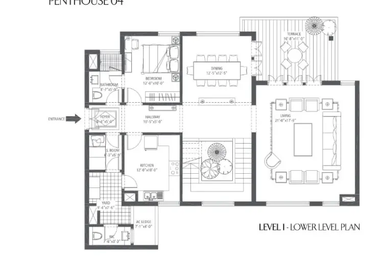 Emaar MGF The Palm Drive penthouse plan 4