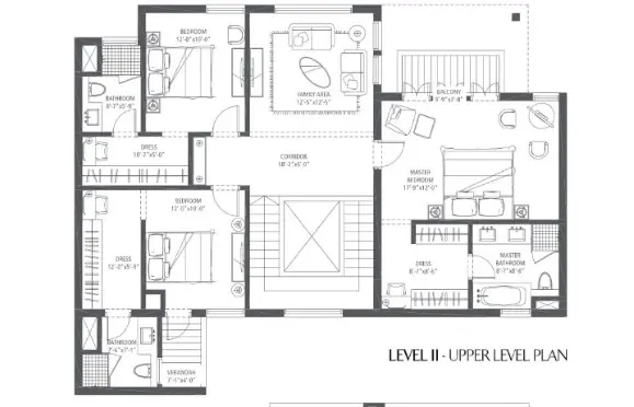 Emaar MGF The Palm Drive penthouse plan 3