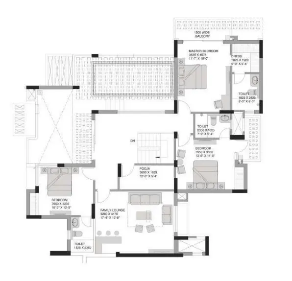 Experion The Heartsong penthouse plan 2