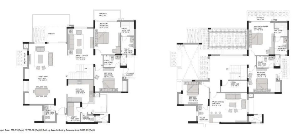 Experion The Heartsong penthouse plan 1