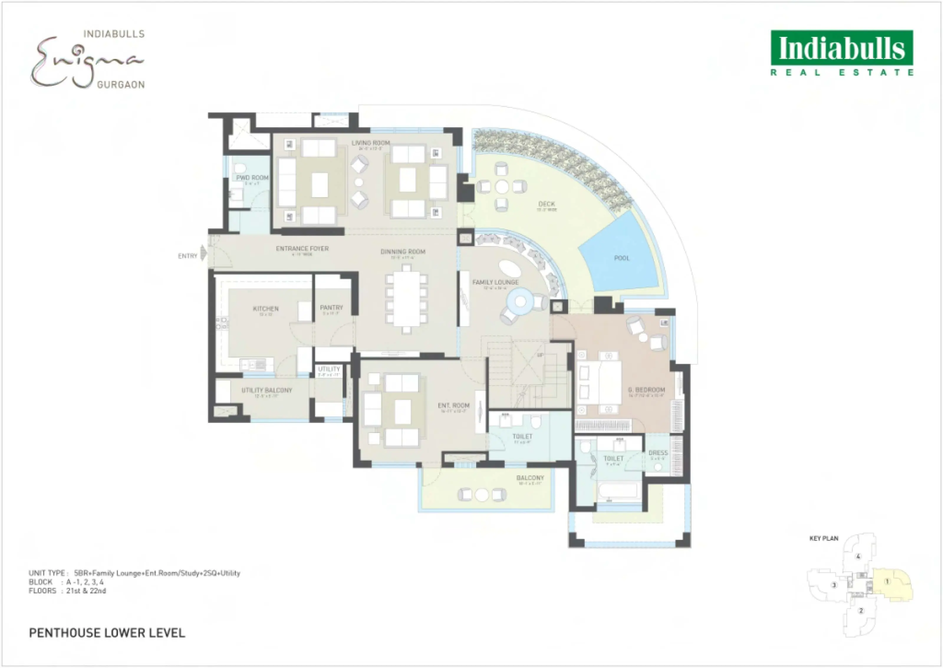 Indiabulls Enigma penthouse plan 3
