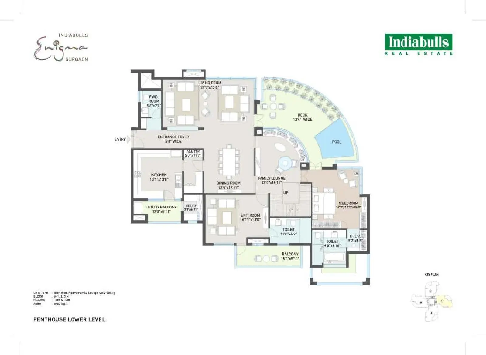Indiabulls Enigma penthouse plan 3
