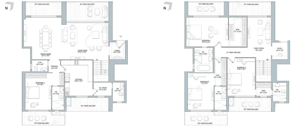 Indiabulls Estate and Club penthouse plan 1