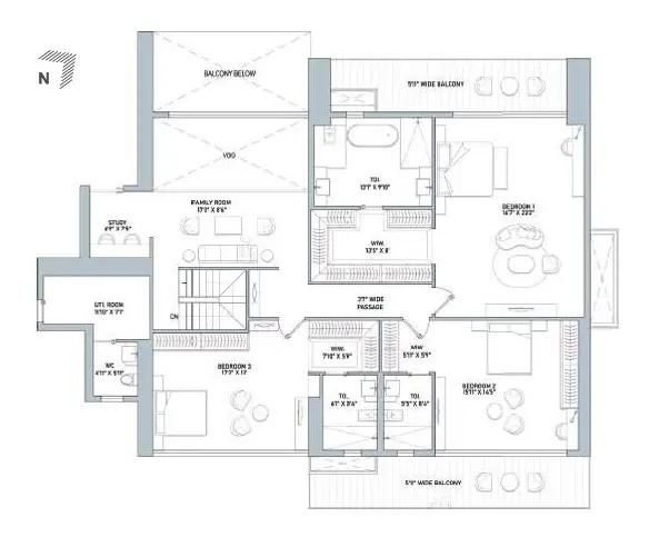 Indiabulls Estate and Club penthouse plan 2