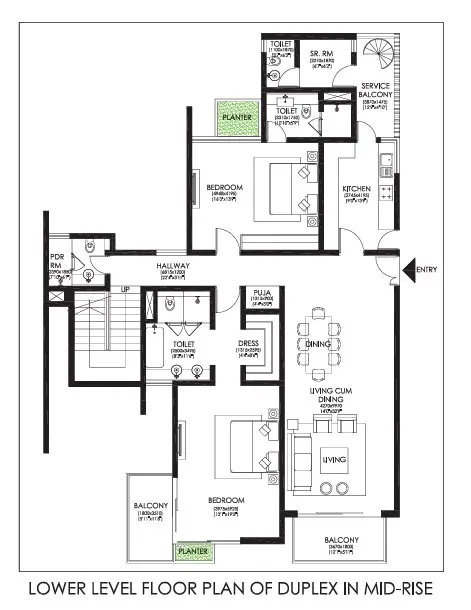 Ireo Victory Valley penthouse plan 3