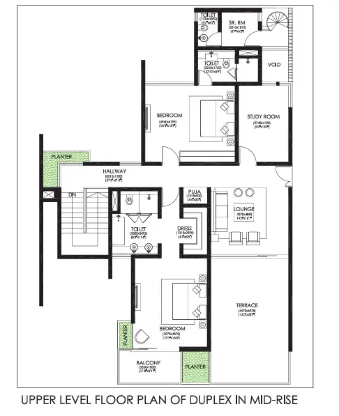 Ireo Victory Valley penthouse plan 2