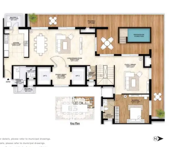 Mahindra Luminare penthouse plan 3