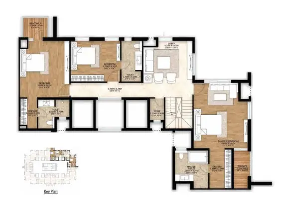 Mahindra Luminare penthouse plan 2