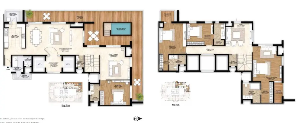 Mahindra Luminare penthouse plan 1