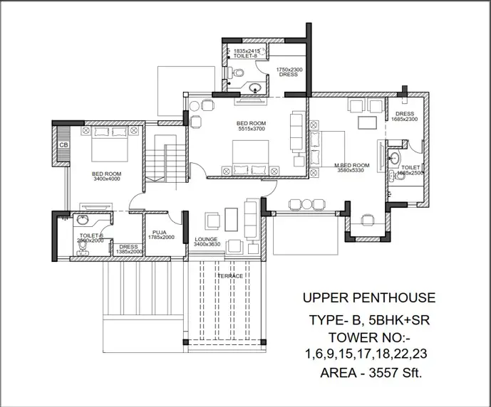 Orchid Petals penthouse plan 2