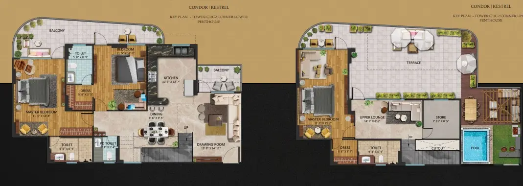 Oxirich Chintamanis penthouse plan 1