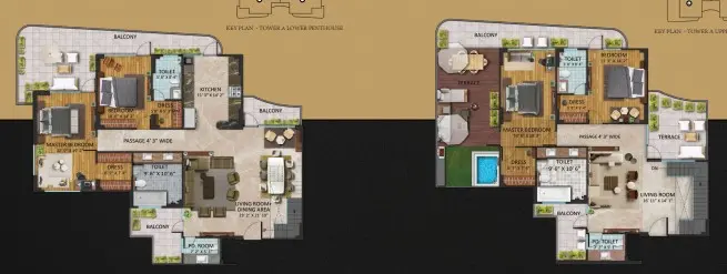 Oxirich Chintamanis penthouse plan 1