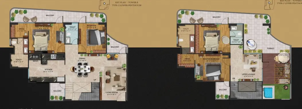 Oxirich Chintamanis penthouse plan 1