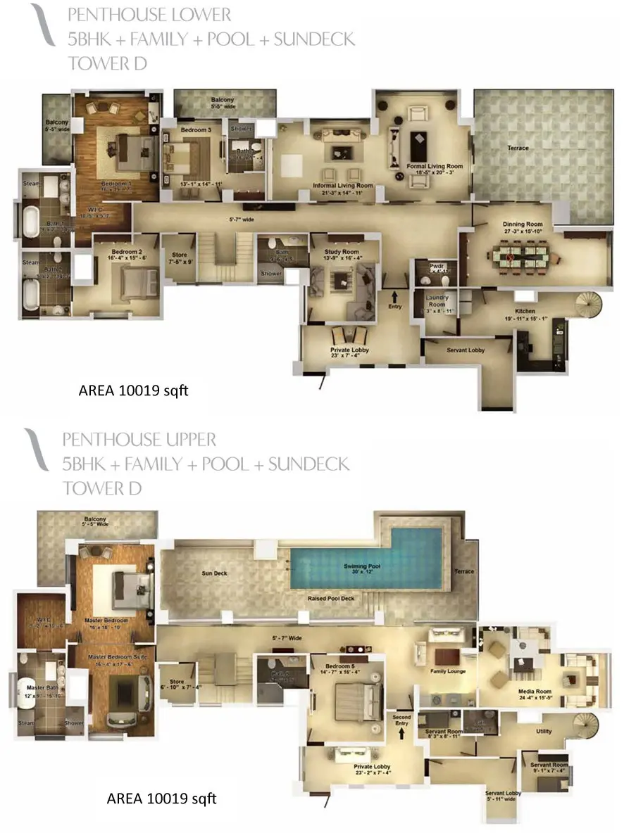 Pioneer Araya penthouse plan 1