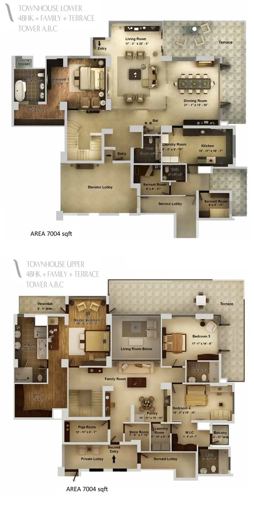 Pioneer Araya penthouse plan 1