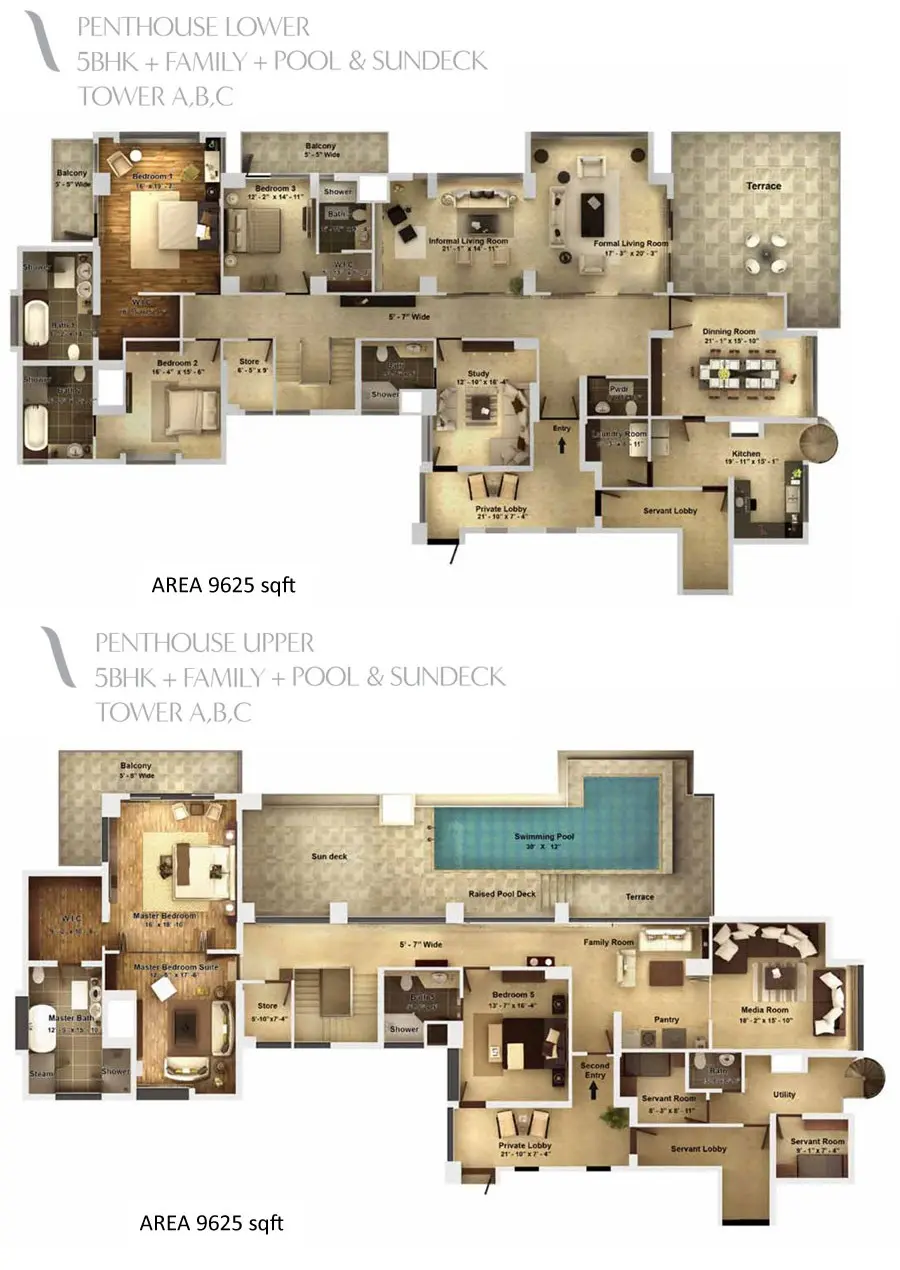 Pioneer Araya penthouse plan 1