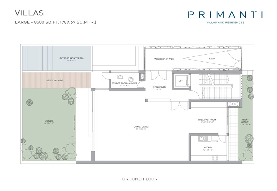 Tata Primanti villa plan 5